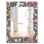 Miroir mural kawaii avec fleurs little lapin-40097932