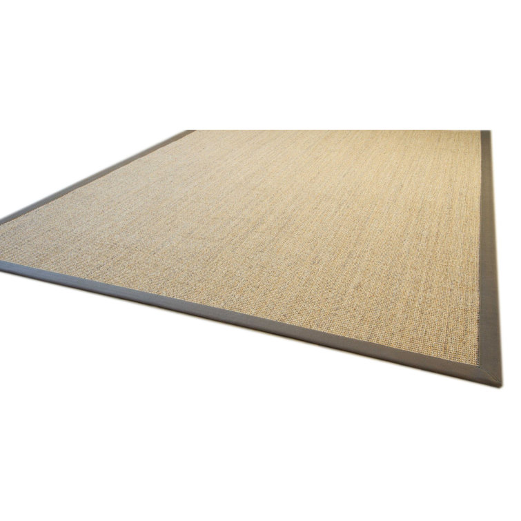 Sisal Rug Brentford - Flat Woven Dark Colour / Border Olive Green