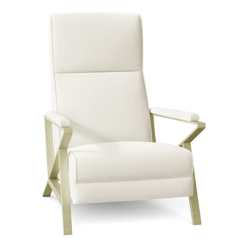 Infinity 28.25" Wide Manual Standard Recliner, Brushed Brass, Perigold Beagle Salt
