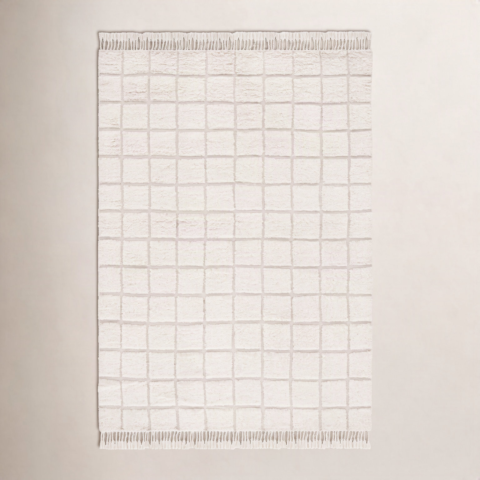 Hand-Woven Geometric Rug, Rectangle 4' x 6'