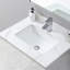 Comptoir de salle de bain 31 po doré avec lavabo en céramique