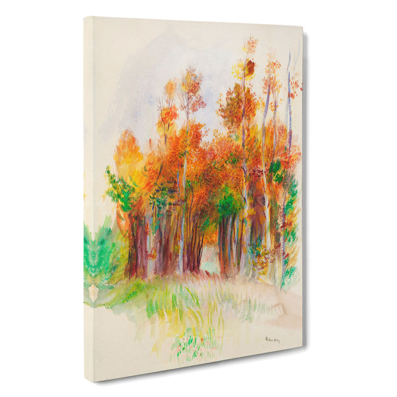 Grove Of Trees by Pierre-Auguste Renoir - Wrapped Canvas Painting, 50cm H x 35cm W x 3cm D