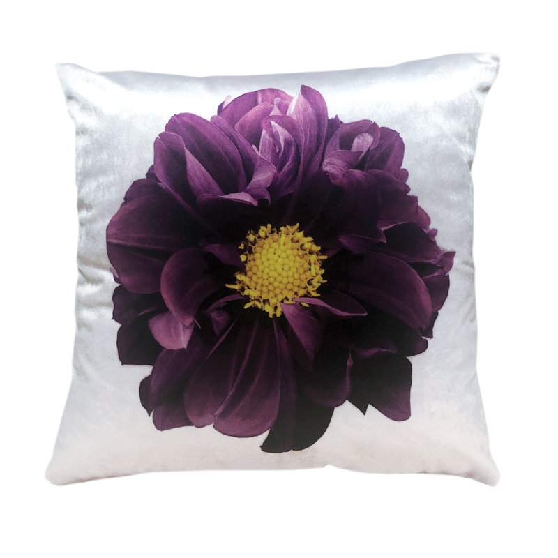 Floral Reversible Throw Pillow