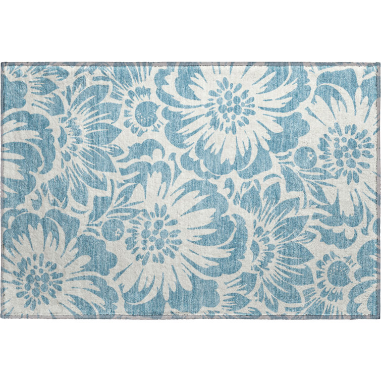 Premium Machine Washable Cerrito AMF551 Denim Rug