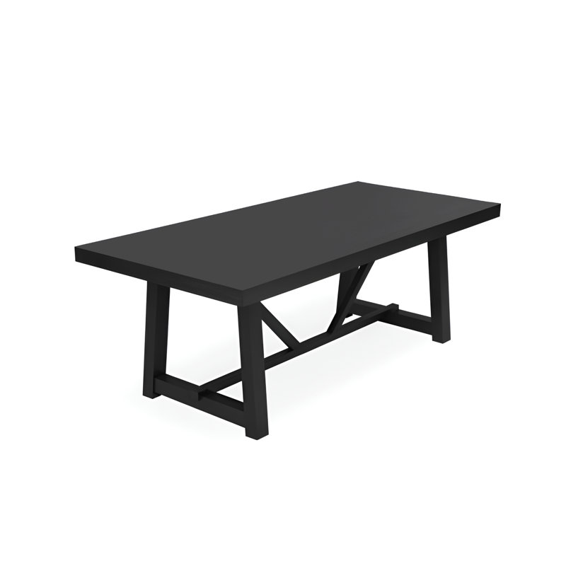 Table de salle à manger Granita, Black