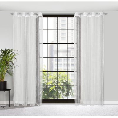 Turcot Semi Sheer Curtains Single Panel
