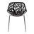 Stackable Dining Side Chairs with Floral Cutout Back and Stainless Steel Legs – Modern Kitchen, Restaurant, or Banquet Seating-544002243