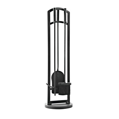 Maelynn Steel Fireplace Tool Set Tool Stand
