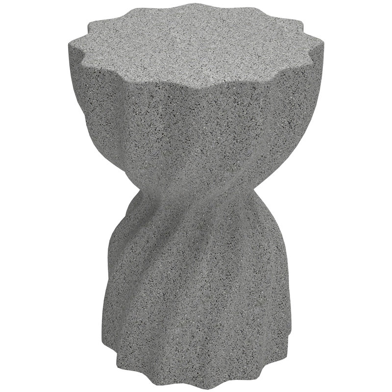 Tabouret de jardin décoratif en spirale