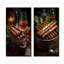 «Cuba Cigare Expression», ensemble de 2 reproductions d'art sur toile-102570712-102570718