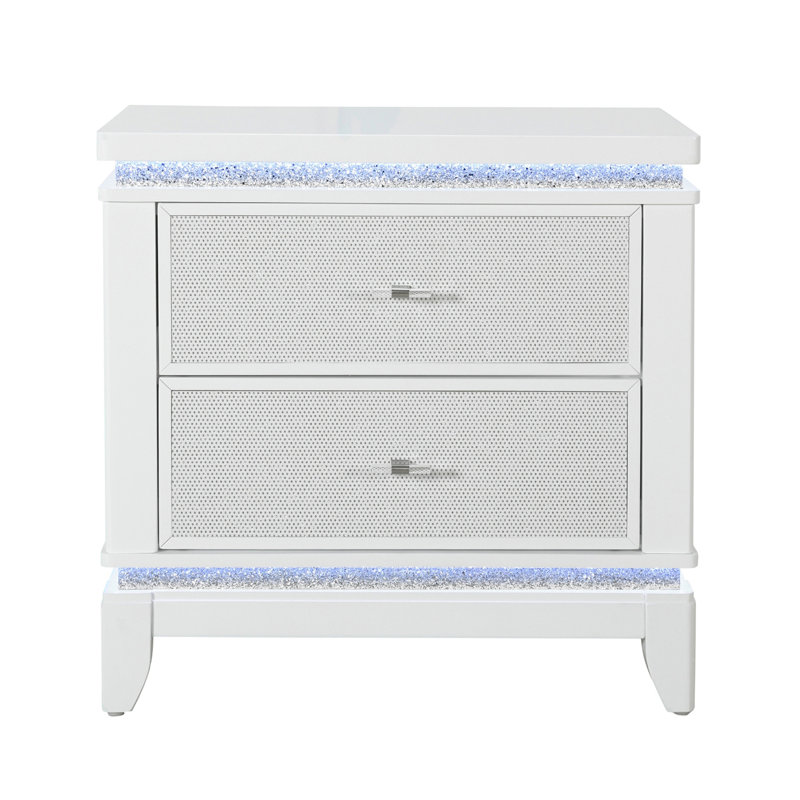 Table de chevet blanche ADALID
