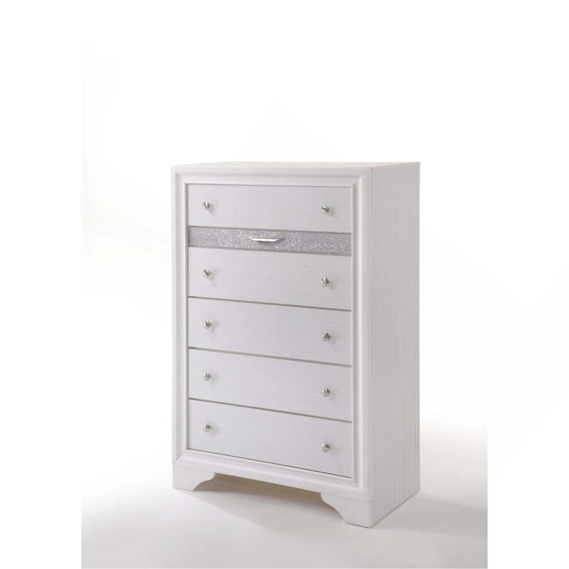 Commode d'appoint Glam, Blanc