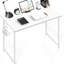 Bureau d'ordinateur Petit bureau 40 po Bureau d'écriture Petit bureau Table d'étude Table de travail de style simple et moderne avec sac de rangement Bureau en bois pour la maison, la chambre à coucher-535659164-531648325