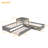 L-shaped Platform Bed with Trundle and Drawers Linked with built-in Desk-85015934