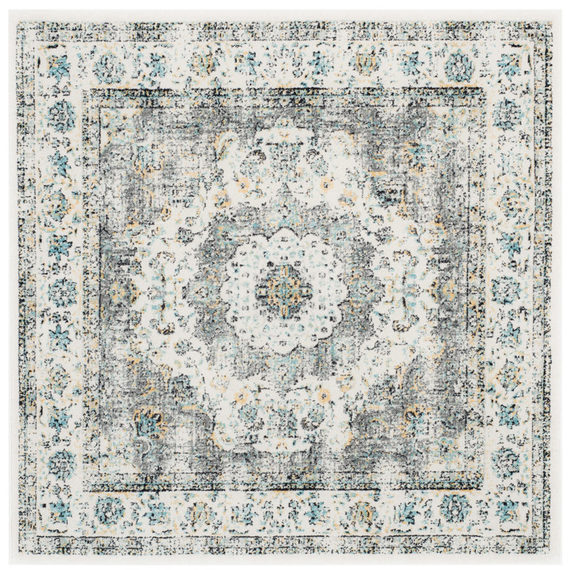 Paschke Performance Oriental Rug, Square 5'1"