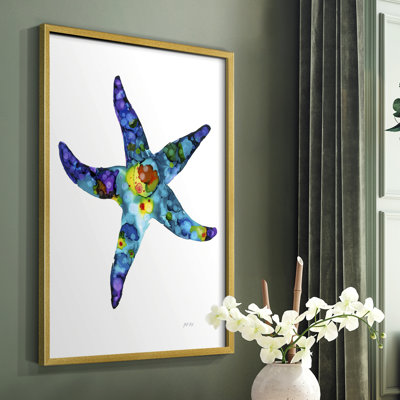 Sea Star Framed Print - Solid Wood