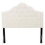 Tête de lit tapissier capitonnée de taille grand, tête de lit en bois massif avec pieds en métal durables, tête de lit grand à hauteur réglable, tête de lit en tissu