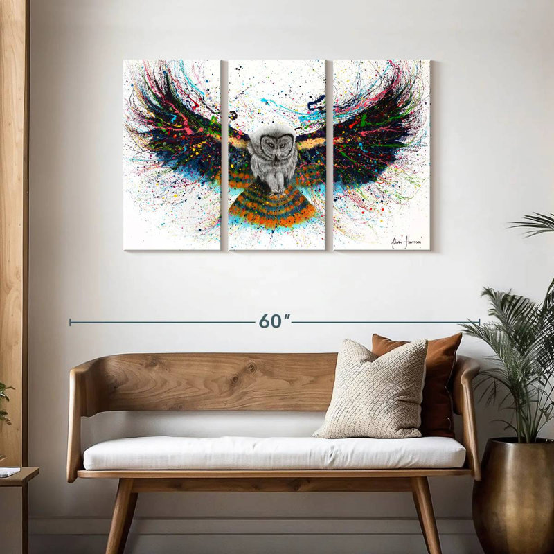 Hypnotic Twilight Owl, H 28 po x l 45 po