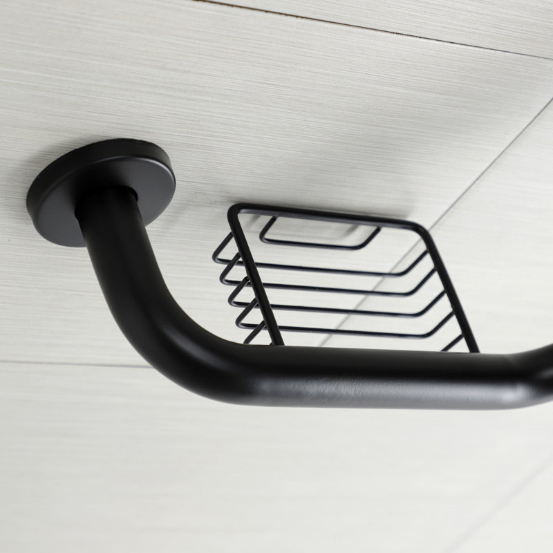 Barre d'appui angulaire 17,44 po Meridian, Noir mat
