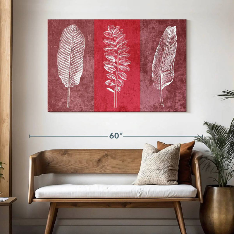Harnek Leaf Imprints, 32" H x 48" W