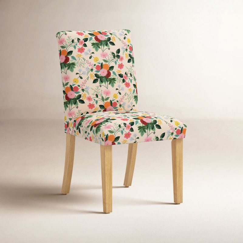 Chaise de salle à manger Lorraine, Dahlia multicolore