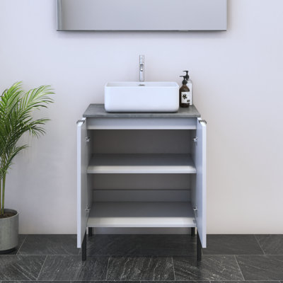 Lissia 23.6'' Single Bathroom Vanity with Top