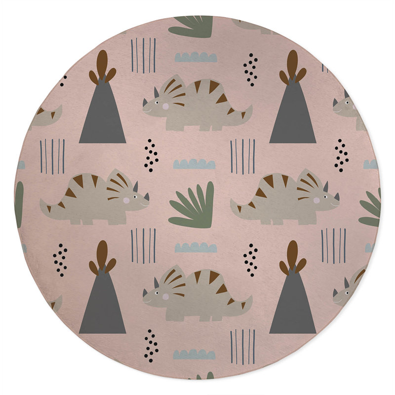 Tricera Watch  Kids Play Mat, Round 5'