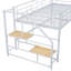 Lit mezzanine moyen avec escalier de rangement, lit plateforme simple-1573068849