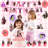 Nezuko Birthday Party Decorations for Kids, 117 Pcs Nezuko Party Decorations and Tableware Set 