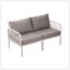 Ensemble de conversation pour patio 3 pièces, ensemble de mobilier modulaire d'extérieur moderne avec table basse carrée, siège épais à coussin épais pour porche et balcon-1251093468
