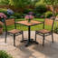 Table et piètement en teck H&D Patio 24" x 30"