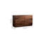 Retro Style Black Walnut Entrance Cabinet Solid Wood 55.1'' W 6 - Drawer Dresser