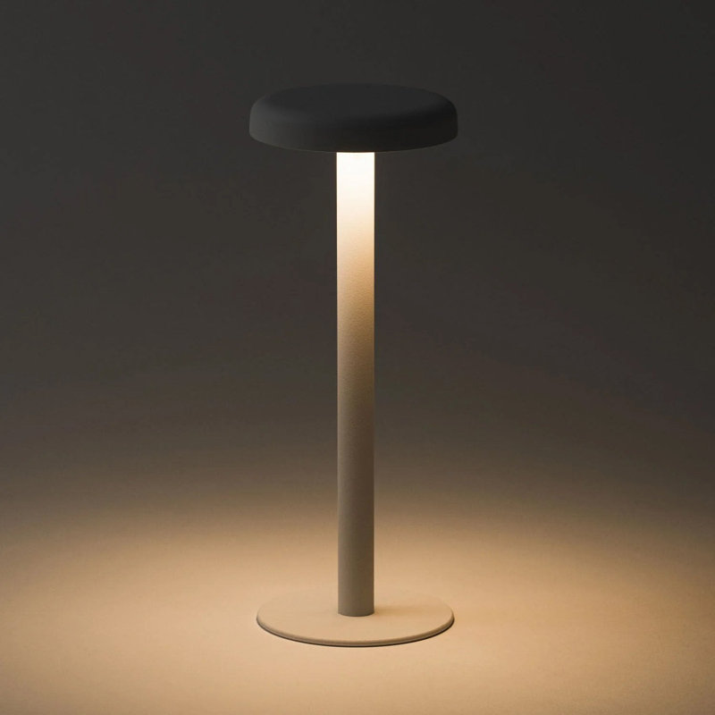 Lampe de table Nova sans fil, rechargeable, gradation tactile, 3 températures de couleur, charge USB-C, corps en fer, design minimaliste moderne