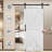 MDF Barn Door Easy Assembly -Solid Slab Covered with Water-Proof PVC Surface with Hardware Kit-92412983-104714684