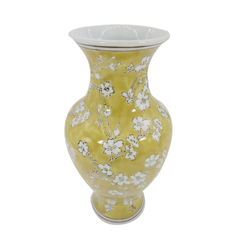 Handmade Ceramic Table Vase, Yellow