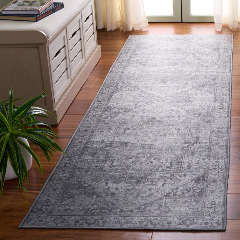 Tapis oriental lavable à la machine Tucson, Tapis de couloir 2 pi 6 po x 8 pi