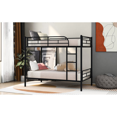 Silver Twin Over Bunk Metal Bed - Build, Surface, Space Optimization Strategy Robust Construction, Exterior, Saving Solution