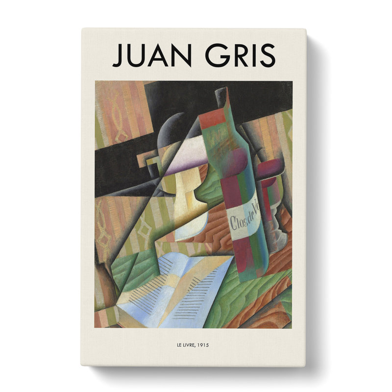 Le Livre by Juan Gris - Wrapped Canvas Painting, 50cm H x 35cm W x 3cm D
