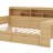 Corner Full Bed Frame With Bookcase Storage And Desk,Wood Day Beds With 2 Drawers, Captains Bed Frame With Bookcase And Headboard-1495720878