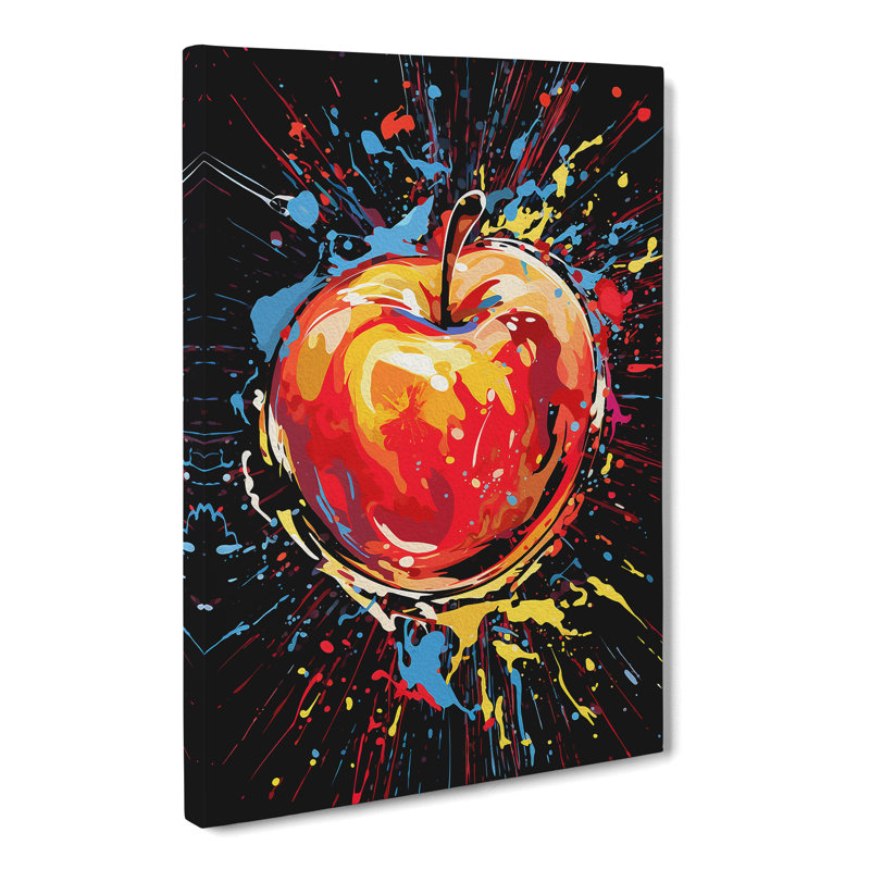 Apple Abstract No.2 - Wrapped Canvas, 76cm H x 50cm W x 3cm D
