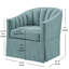 Fauteuil d'appoint pivotant avec jupe Solitude-1372179528