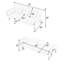 Canapé-lit en coton et lin: pliable + porte-gobelet + rangement latéral