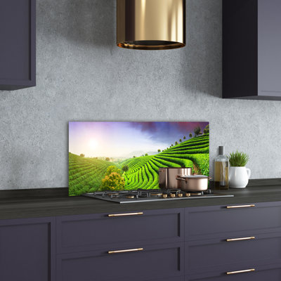 Doon 50cm W x 100cm L Glass Peel and Stick Panel