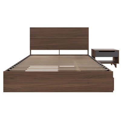 Ensemble de chambre à coucher avec rangement réversible 2 pièces Elnaz