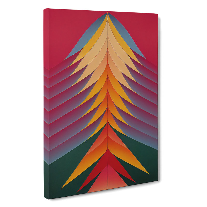 XC1022-3770X Retro Abstract Art No.6 - Wrapped Canvas Print, 76cm H x 50cm W x 3cm D