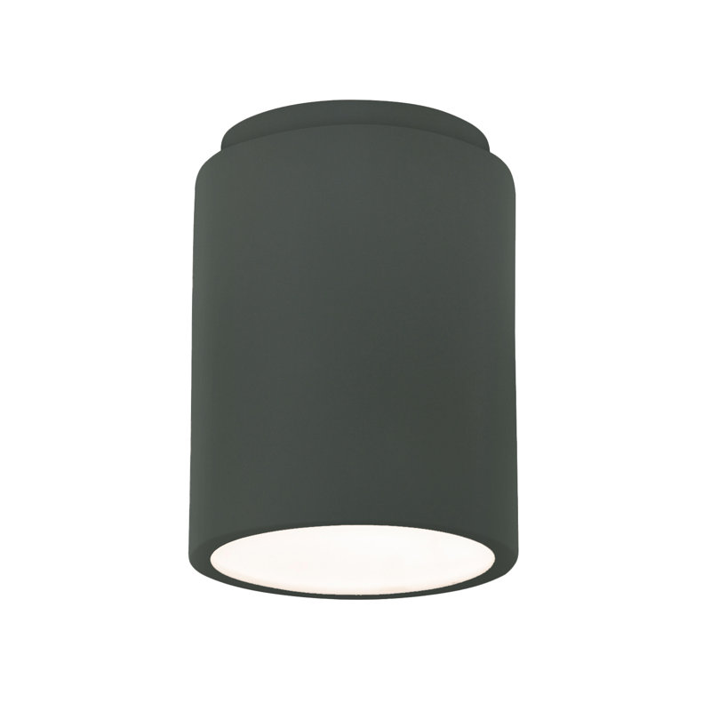 Sumatra Ceramic Flush Mount, Pewter Green, Incandescent (Not Included)
