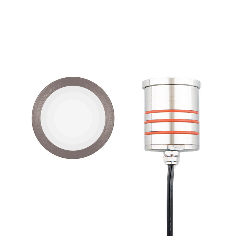 Puits de lumière en métal à basse tension intégré, Acier Inoxydable, 2700 K