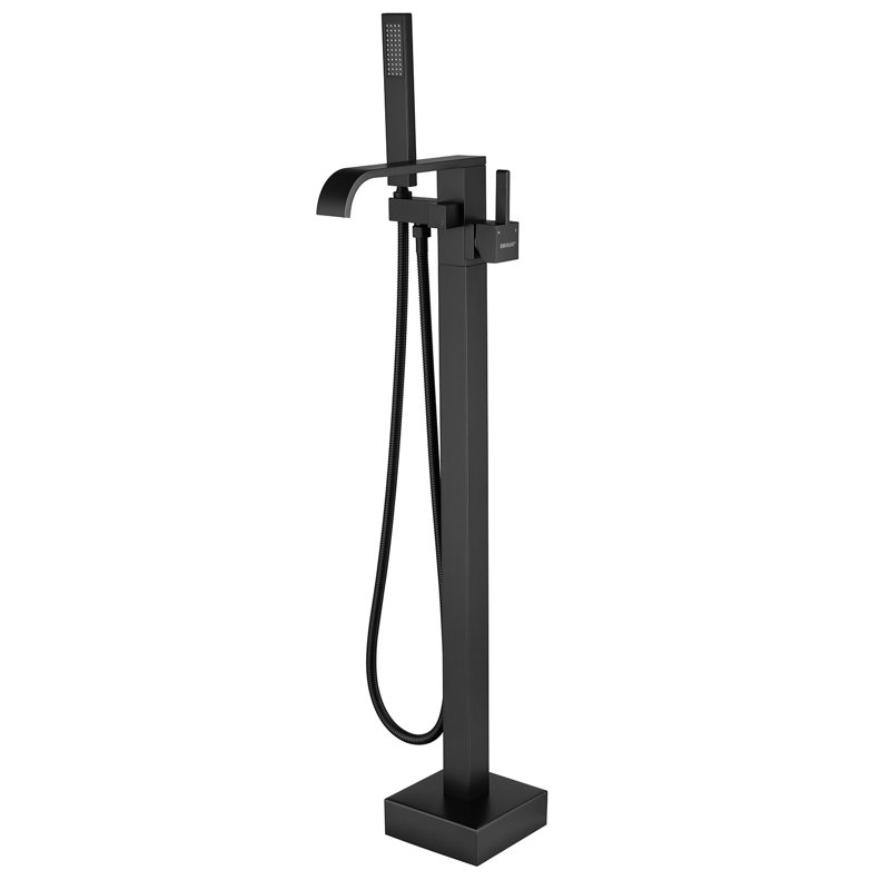 Floor Freestanding Tub Filler with Diverter