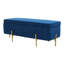 Velvet Upholstered Storage Bench-1023796650