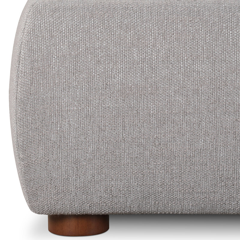 Lit plateforme tapissier Timothy, Très grand, Gris tressage de panier, 45.5